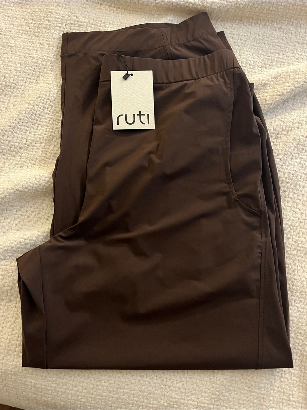 NWT RUTI Coffee “On The Loose Work Pants” - Picture 3 of 8